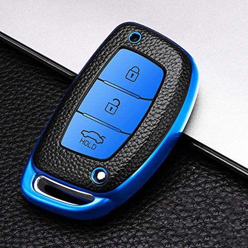 ontto Autosleutel hoes cover voor Hyundai IX20 IX30 IX35 I10 I40 Tucson Santa Fe Ioniq Kona Accent YC Sonata sleutelhoes… - Image 4
