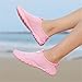 Zonkacen Male Female Fashion Breathable Fabric Solid Swimming Shoes for Outdoor Fishing Washing Car Beach Upstream Aqua River Diving Holiday Pink Men 6/Women 7