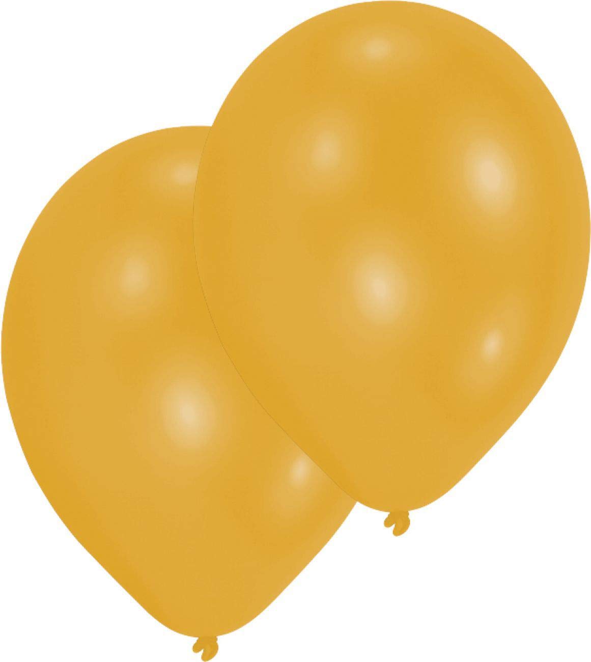 Amscan 9904945 50 Latex Balloons Metallic Gold
