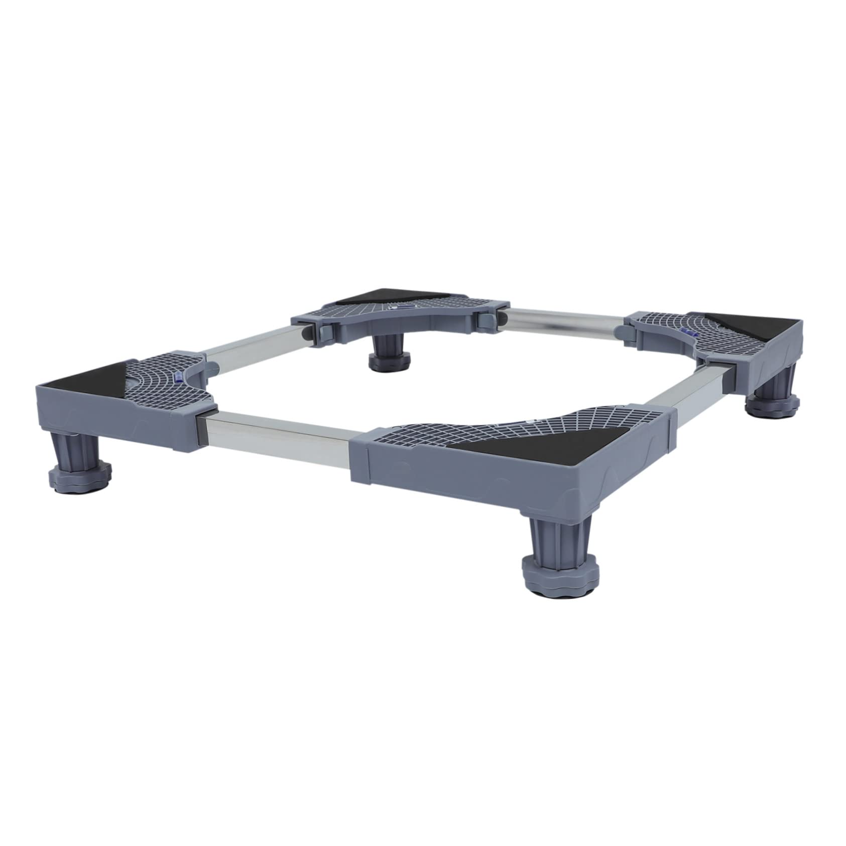 Gatuida Base Móvil para Lavadora y Refrigerador Ruedas Giratorias Bloqueo, Soporte Ajustable Patas Resistentes Gris, 25 Tubos, Adecuado para Secadoras y Electrodomésticos Grandes