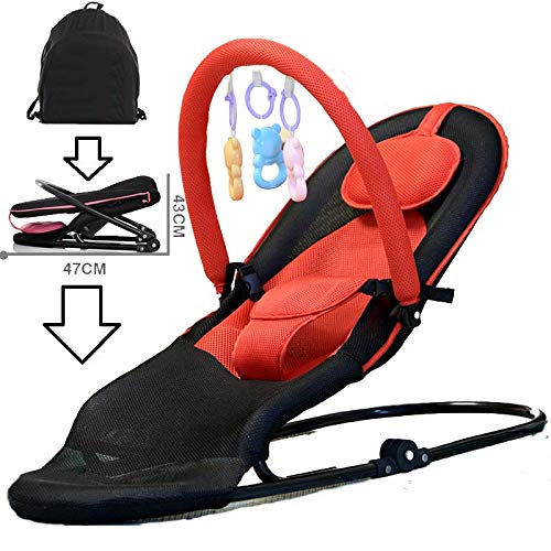 Tavalax Baby Soft Balance Bouncer & Swing & silla rojo Premium Red