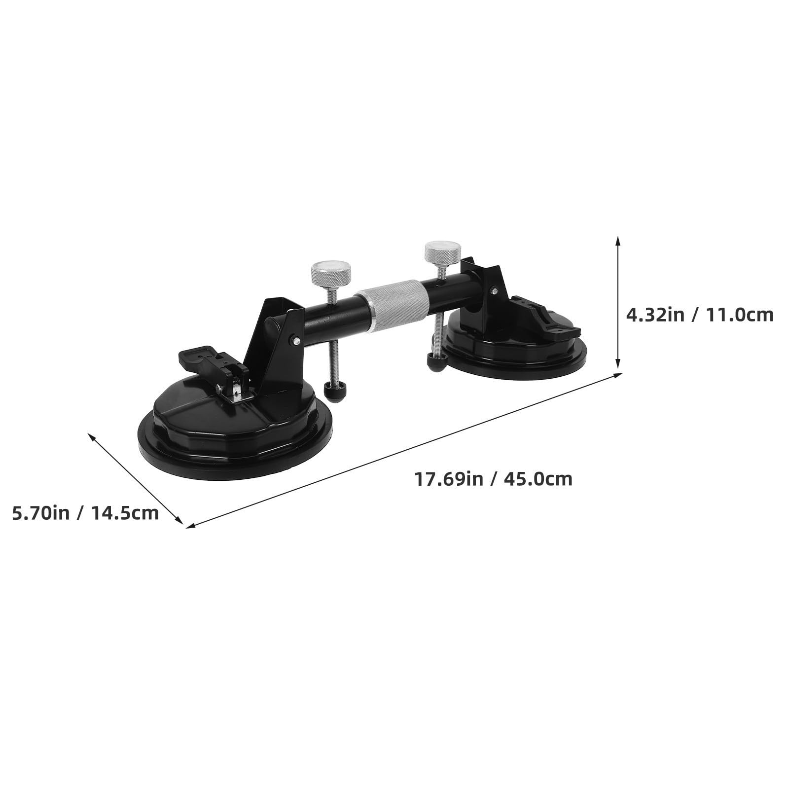 Ventosa Doble para Vidrio y Azulejos, Manual, Alta Resistencia