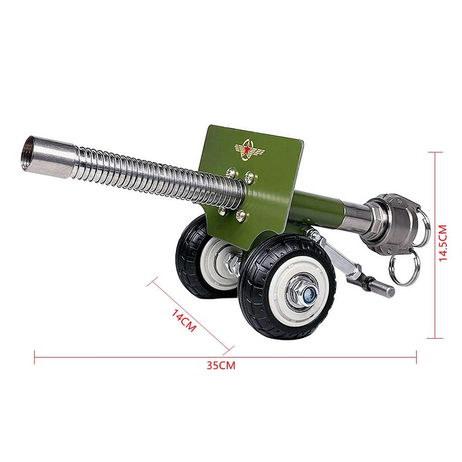 MOBUKJUU Artillery Model Decorative Realistic Heavy Duty Metal Alloy Mini Artillery Figurine Miniature Artillery Launcher Statue