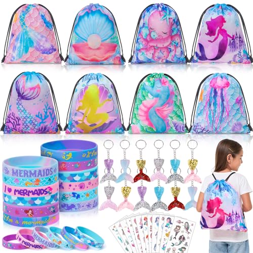 Tacobear Sirena Relleno Piñatas Detalles Cumpleaños Niña Bolsos de Fiesta con Cordón...