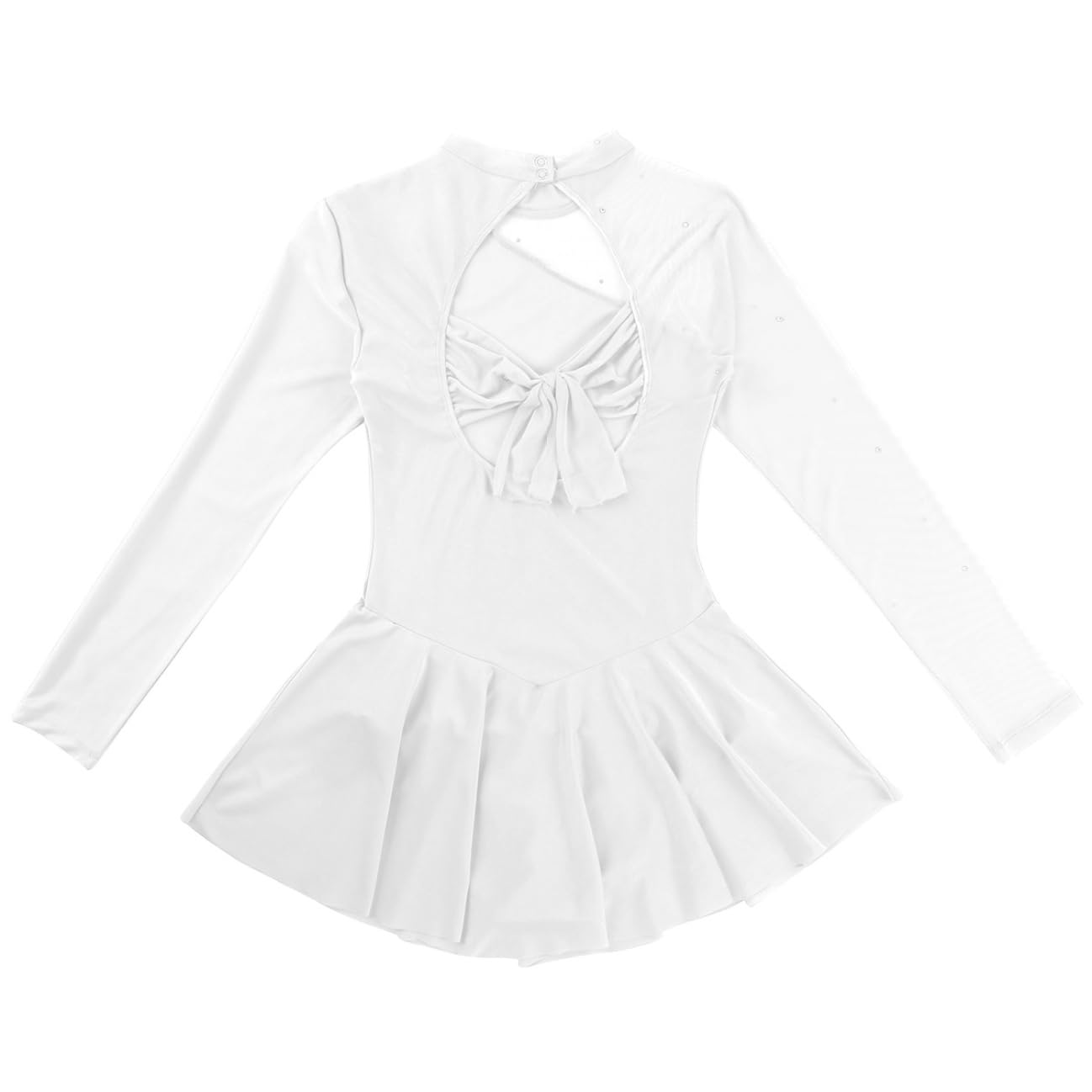 Tanzkleid Damen Ballettanzanzug Klassisches Ballett Tutu Kleid Latein Jazz Eiskunstlauf Gymnastik Kleid Mit Langen Ärmeln Tüll Body Sport Yoga