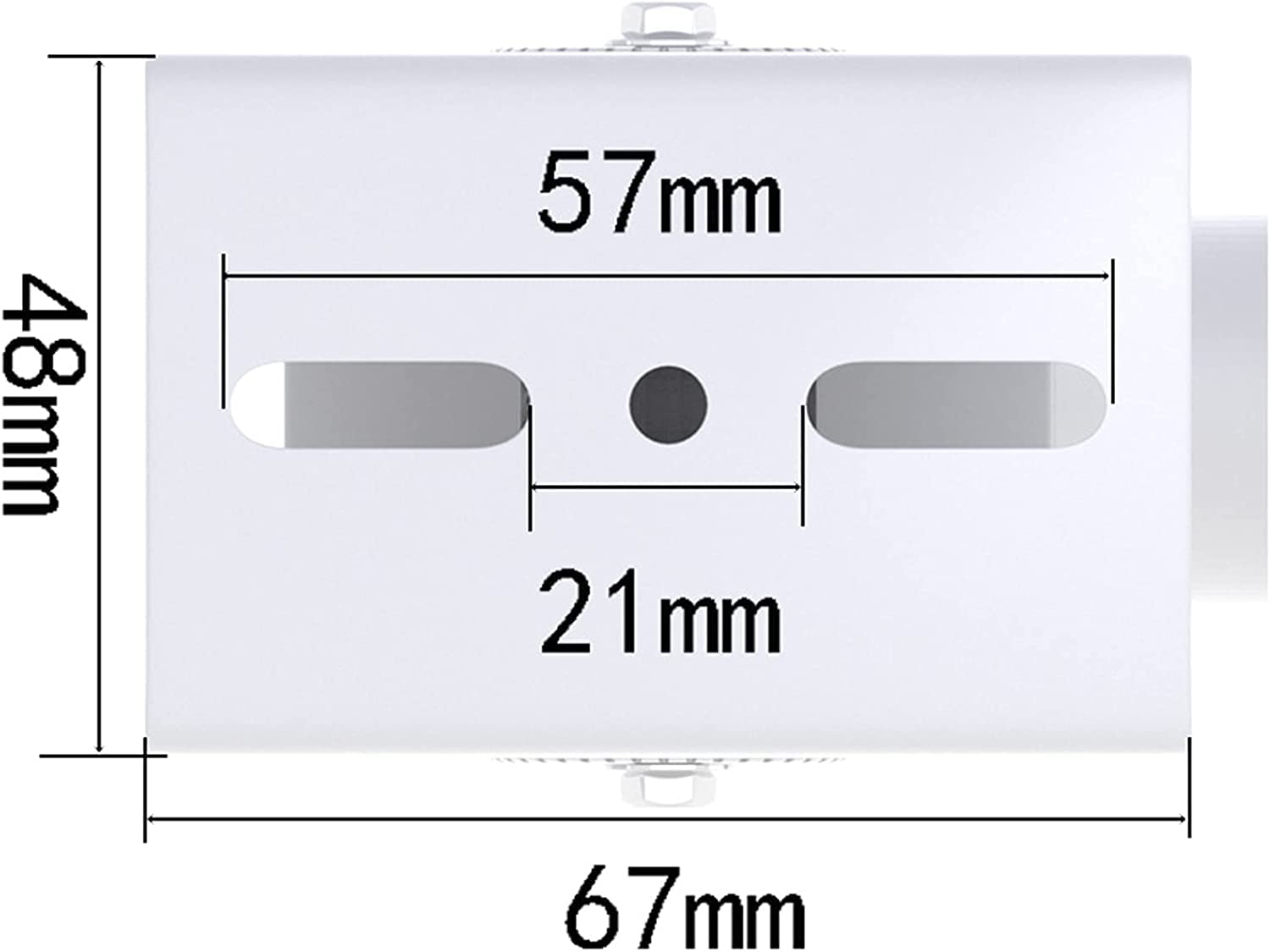 Raise PVC CCTV Dome & Bullet Camera L-Type Mounting Bracket/Stand with 6" Base for Indoor & Outdoor Usage, Compatible with 1MP to 12MP Resolutions Camera (Big) 4