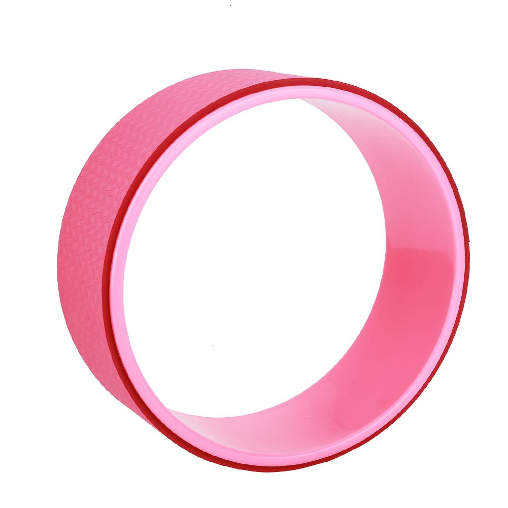 Ejoyous Yoga Wheel, Ruota per Esercizi Yoga per Allungare e Migliorare i Backbend, Yoga per Esercitare i Muscoli, per Ridurre Il Grasso, Rosa 31 x 31 x 12.5 cm