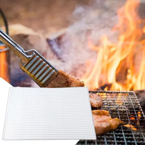 Rejilla elevada para barbacoa para cocinar en parrillas, fogatas y soportes para hogueras (60 x 40 cm)