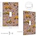 Buyidec Tools And Excavators 1 Gang Single Toggle Outlet Light Switch Wall Plate Cover Decorative Electrical Face Receptacle Cover Plate with Screws