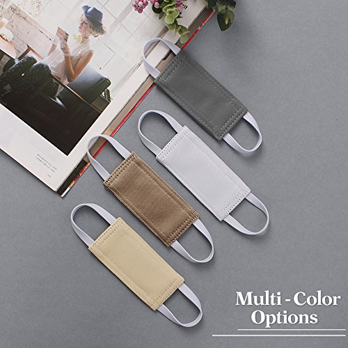Image of PONY DANCE Baby Door Latch Cover Closer - Nursery Door Silencer with Strong Elastic Straps, Thick Solid Cushion for Noise Reduction, Prevents Slamming, 3 Pieces, 4W x 2L Inches, Mocha