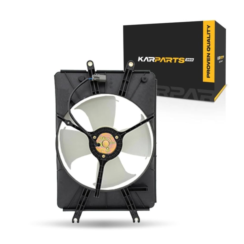 KarParts360 for Acura MDX 2001 2002 A/C Condenser Fan Assembly | Replacement for HO3113120