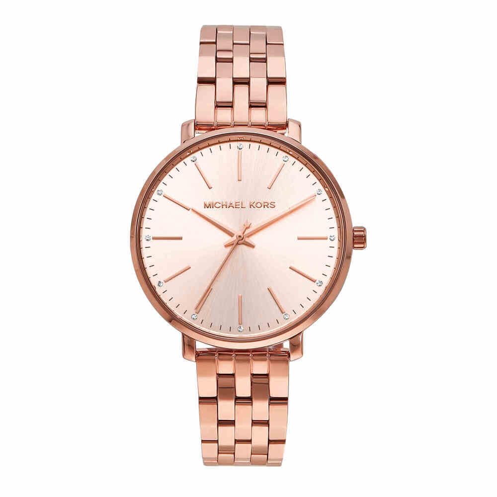 Michael KorsWomen's Watch Pyper, 38 mm Case Size, Three Hand Movement, Stainless Steel Strap