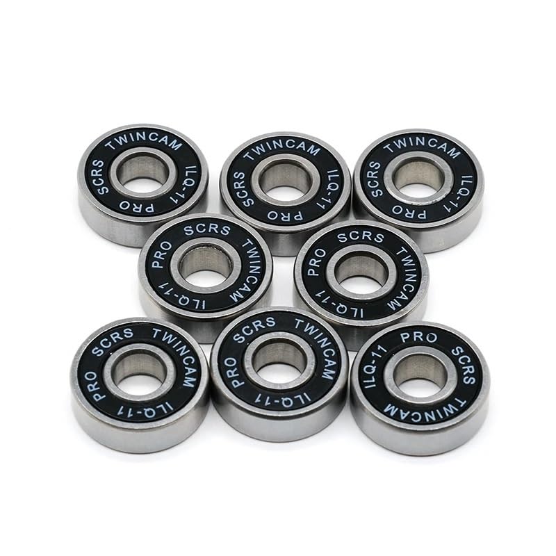 8Pcs Roller Skate Wheel Bearings Deep Groove 608RS ABEC-9 Miniature Ball Bearings Chrome Steel Bearing for Skateboard