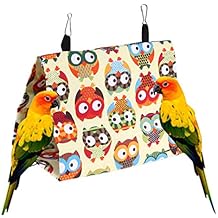 POPETPOP Bird Bed for Cage Bird Nest Hanging Hammock Snuggle Hut Parakeet Nest Tent for Parrots Parakeet Cockatiels