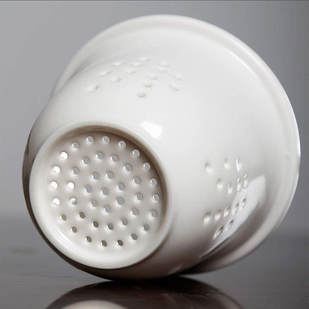 Tazzine Caffe Feste Tazze da tè in Ceramica con Filtri Tazza caffè in Porcellana 400 Ml Multifunzionale for Bevande Tazza tè(C)