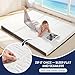 Hanherry 4 Inch Foldable Mattress Twin Size, Tri-Folding Portable Memory Foam Topper Floor Bed with Storage Bag, Washable Cover for Travel, Camping, RV, Guest