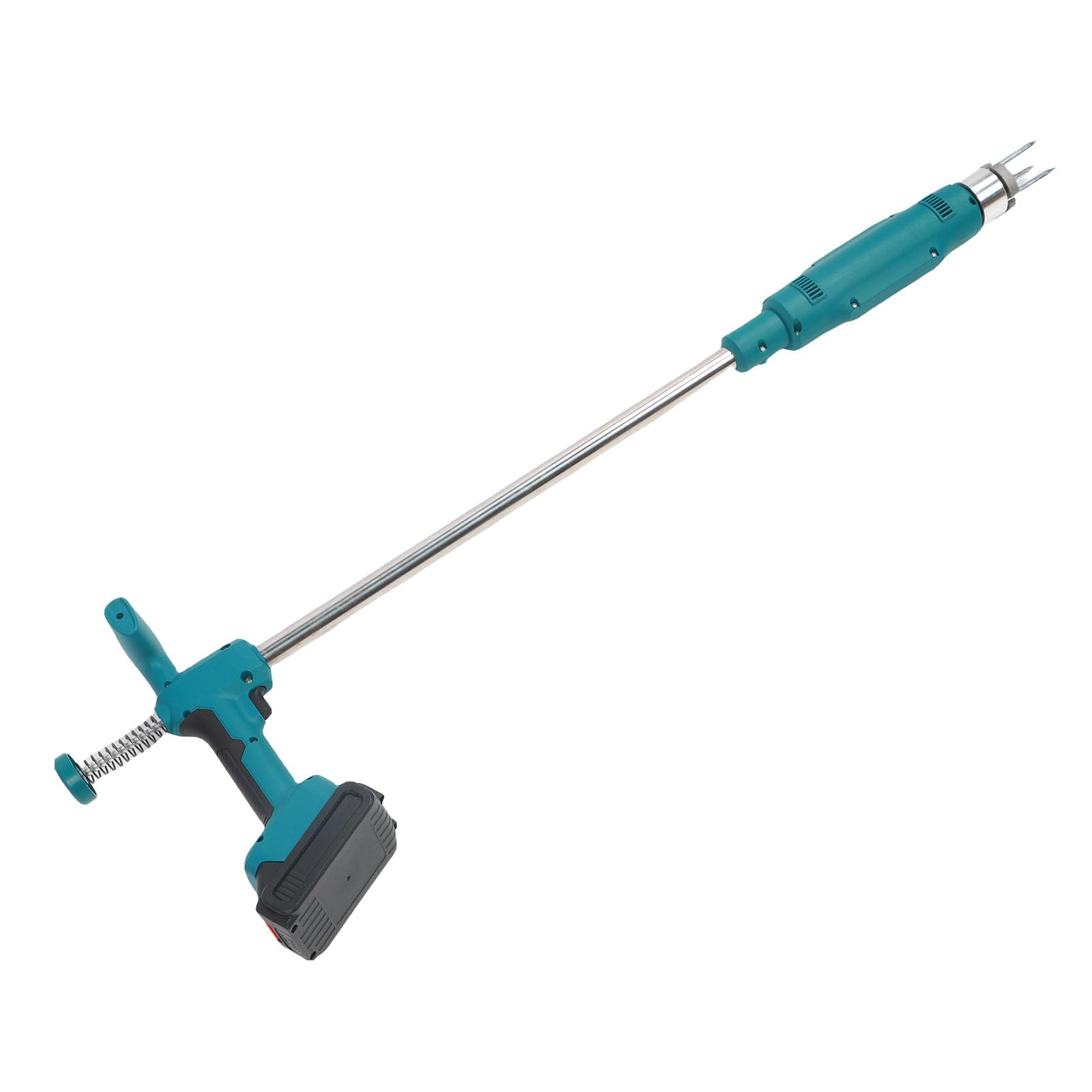 LiebeWH Elektrischer Unkrautstecher, 21 V, Batteriebetrieben, Stand-Up-Unkrautvernichter mit Verstellbarem Griff, 101,6–121,9 cm, für Garten, Rasen, Terrasse, Auffahrt (Europäische Vorschriften)