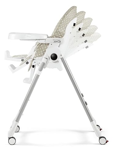 Miniatura 5 de Peg Perego Prima Pappa Zero 3 - Silla alta - para niños recién nacidos hasta 3 años de edad - Fabricado en Italia - Mon Amour beige y rosa
