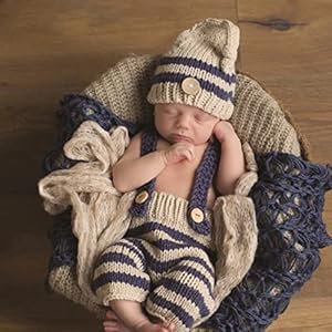 2 stuks baby fotografie rekwisieten outfit pasgeboren fotoshoot set jongens/meisjes hoed broek kostuum set