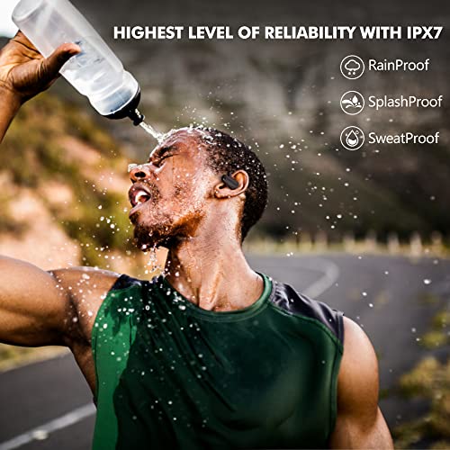 Acreo The Next Generation Open Ear Headphones, Openbuds【2022 Launched】, True Wireless Earbuds With Earhooks, Bluetooth Workout Headphones, 18 Hours Playtime With Case, Ipx7 Waterproof, Black #TOP5