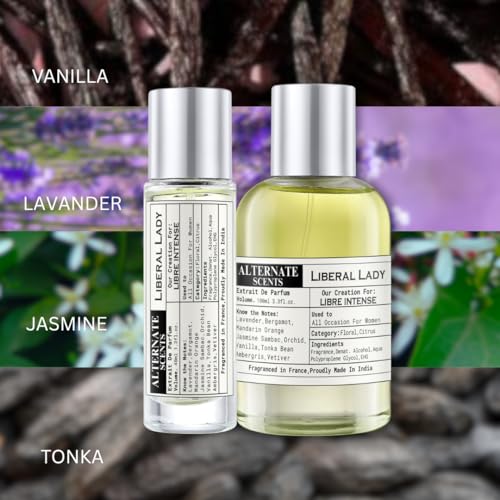 Image of Alternate Scents Liberal Lady 100ml Long Lasting Perfume For Women |Strong& long Lasting with 30% Oil Concentration|Floral,Bold, Sensual| Fragrance From France | Made In India|