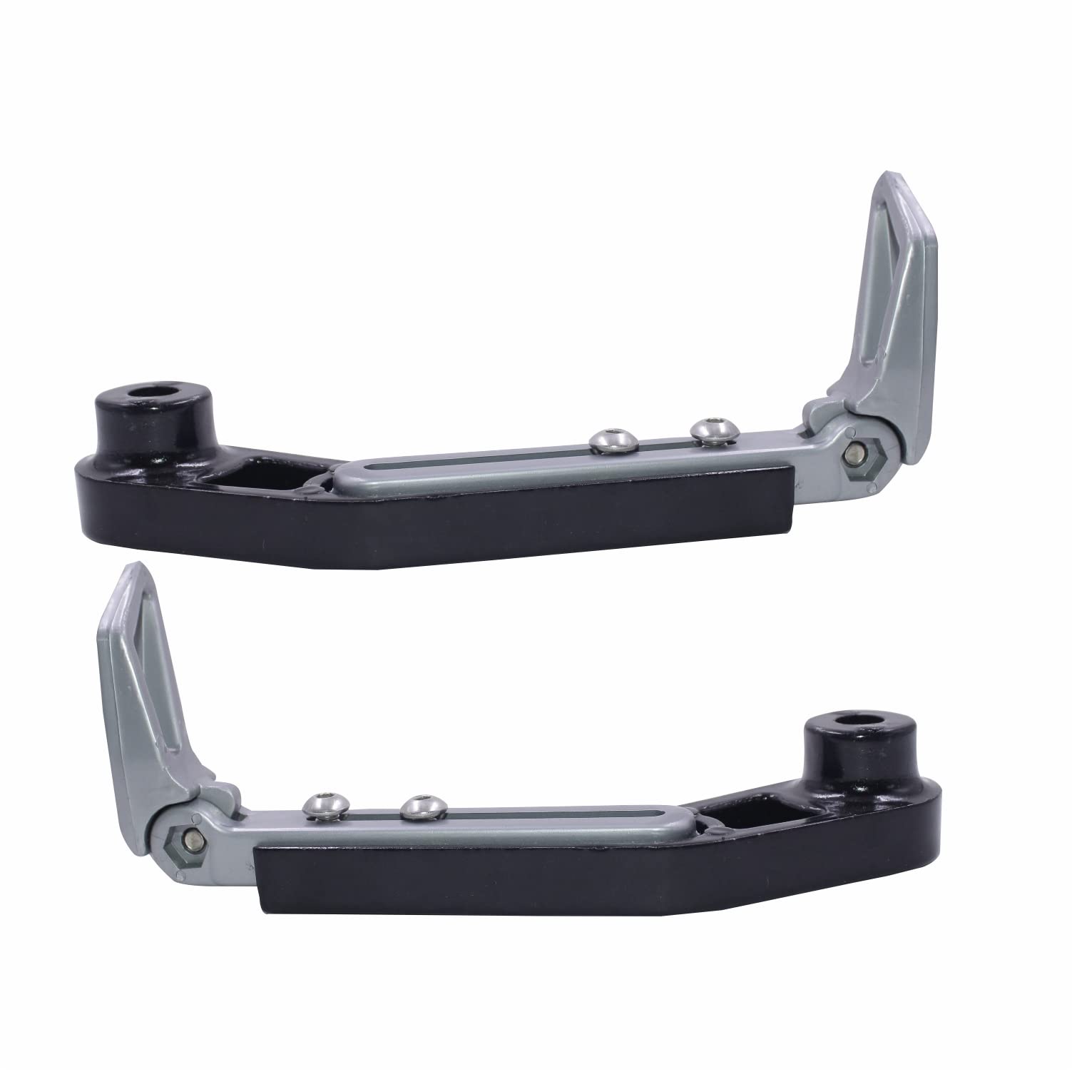 ASRYD Handlebar Brake Clutch Lever Hand Guard Protector Handlebar Hand Guard Universal for Bike (Black/Silver) 2
