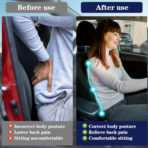 Suewidfay Lumbar Support Pillow for Office Chair and Car Seat, Memory Foam Back Support Pillow for Lower Back, for Traveling, Resting, Sleeping - Cosy Home Interiors Suewidfay Lumbar Support Pillow for Office Chair and Car Seat, Memory Foam Back Support Pillow for Lower Back, for Traveling, Resting, Sleeping - Image 4