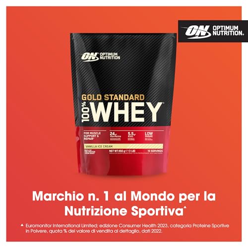 Optimum Nutrition 100% Whey Gold Standard 1 Lbs (450 Gr) Geschmack Vanille - 2