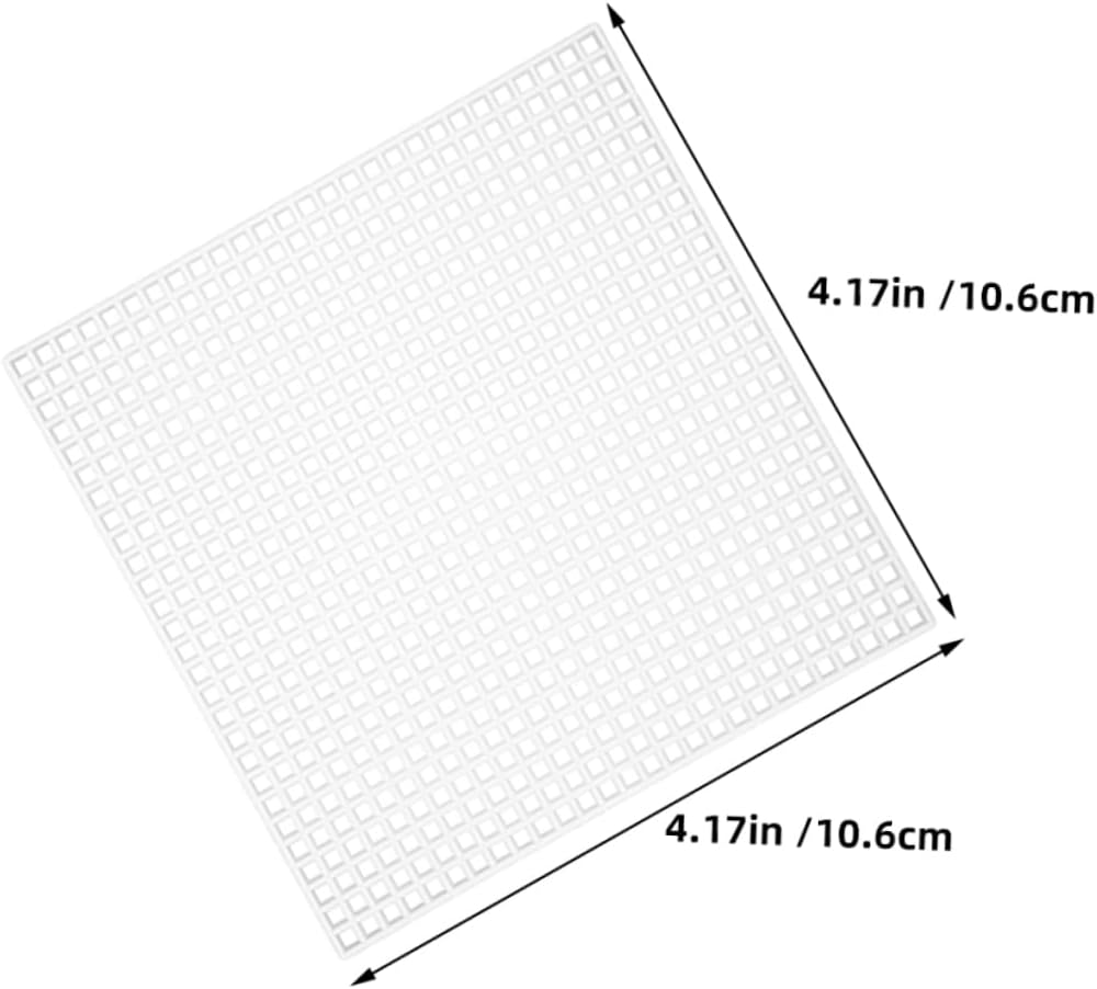 SEWACC 10Pcs Plastic Mesh Canvas Sheets for DIY Crafts for Embroidery Knit Crochet Projects Lightweight and Easy to Clean for Creative Designs and Needlework