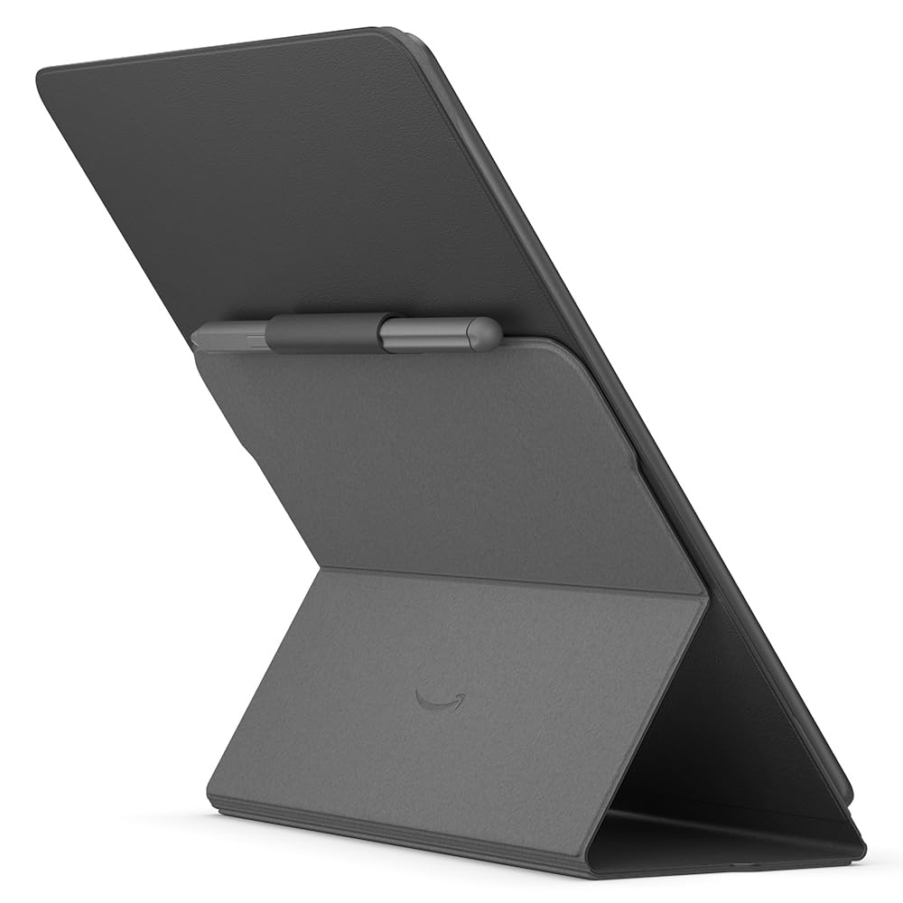 Custodia per Amazon Kindle Scribe, con apertura a libro e aggancio magnetico, in pelle, elegante custodia protettiva | Materiali di origine vegetale
