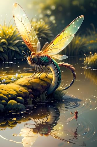 Diamond painting libellule 100x180 cm, le cadeau créatif idéal pour adultes passionnés