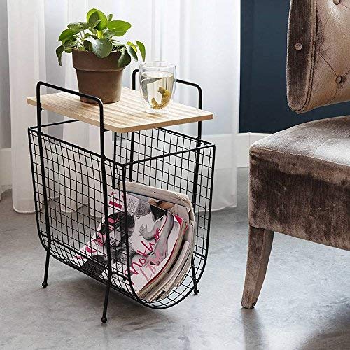 INDIAN DECOR Metal Magazine Holder/Newspaper Rack/Table with