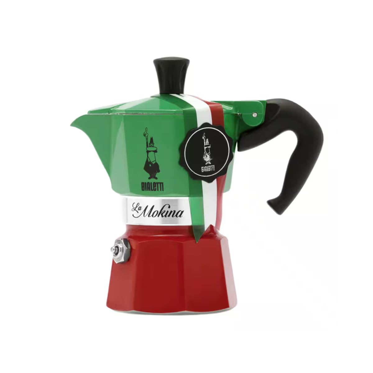 0005650 La Mokina Tricolore Coffee Maker 1/2 Cup Half Cup