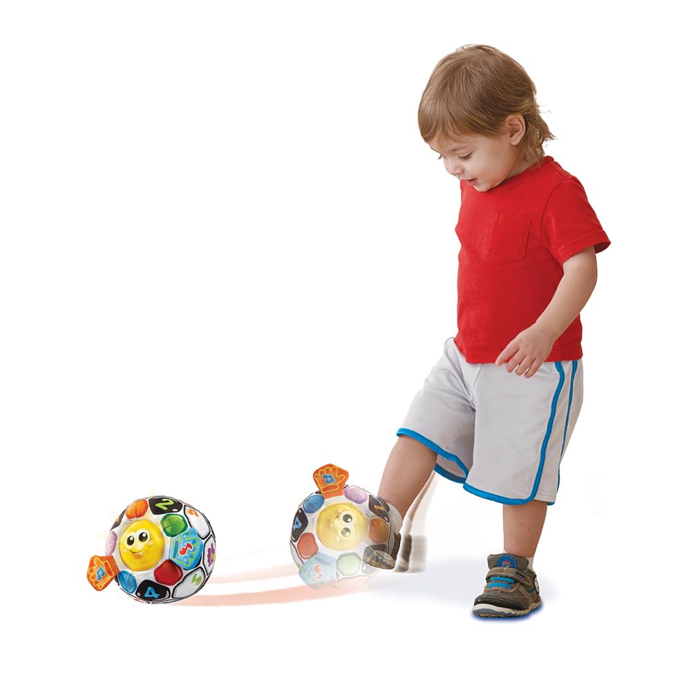 VTech Goal, Palla Interattiva, Gioco Educativo Bambino con Sensore di Movimento, Oltre 40 Canzoni e Suoni, Lavabile in Lavatrice, Palla Prime Scoperte, Lingua Italiana, Batterie Incluse, 6-36 Mesi