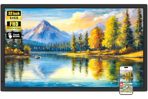 Frameo 32" Extra Large Digital Picture Frame WiFi 64GB, 1920