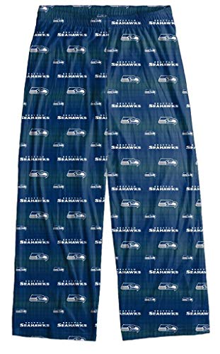 FOCO Seattle Seahawks Men's Scatter Pattern Pajama Lounge Multi Color Pants