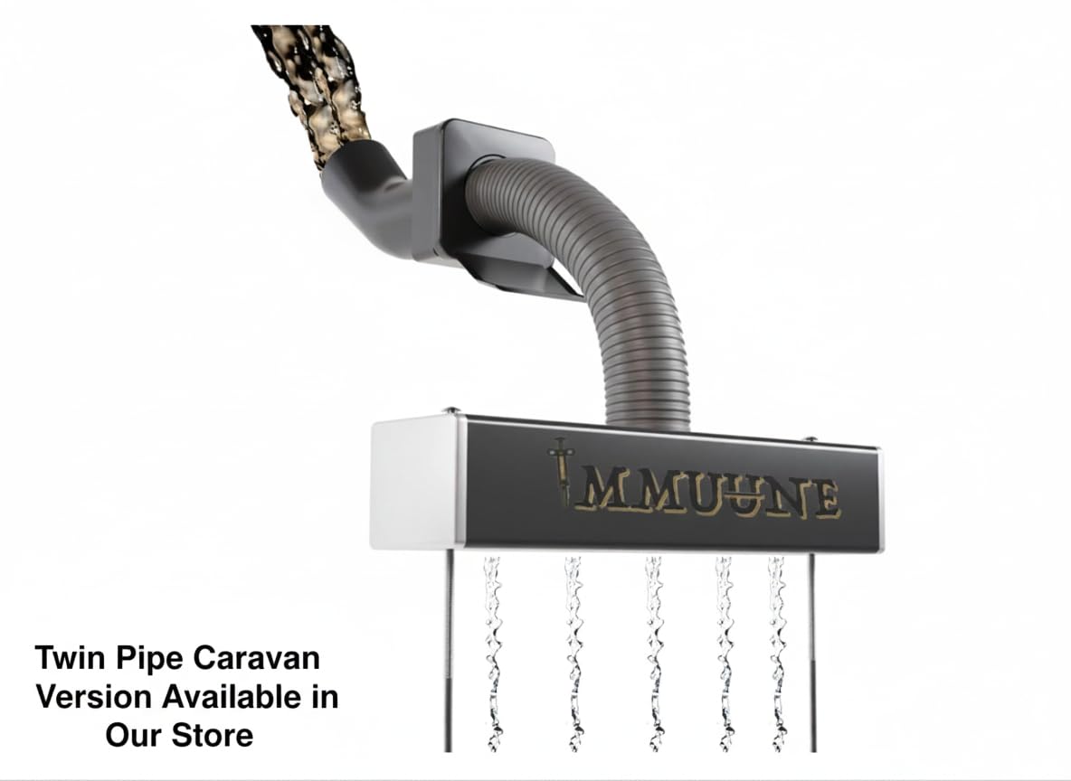 Accessori per camper Smaltimento rifiuti di acqua grigia – Kit tubo flessibile che pulisce e rilascia l'acqua direttamente nel terreno – camper, camper