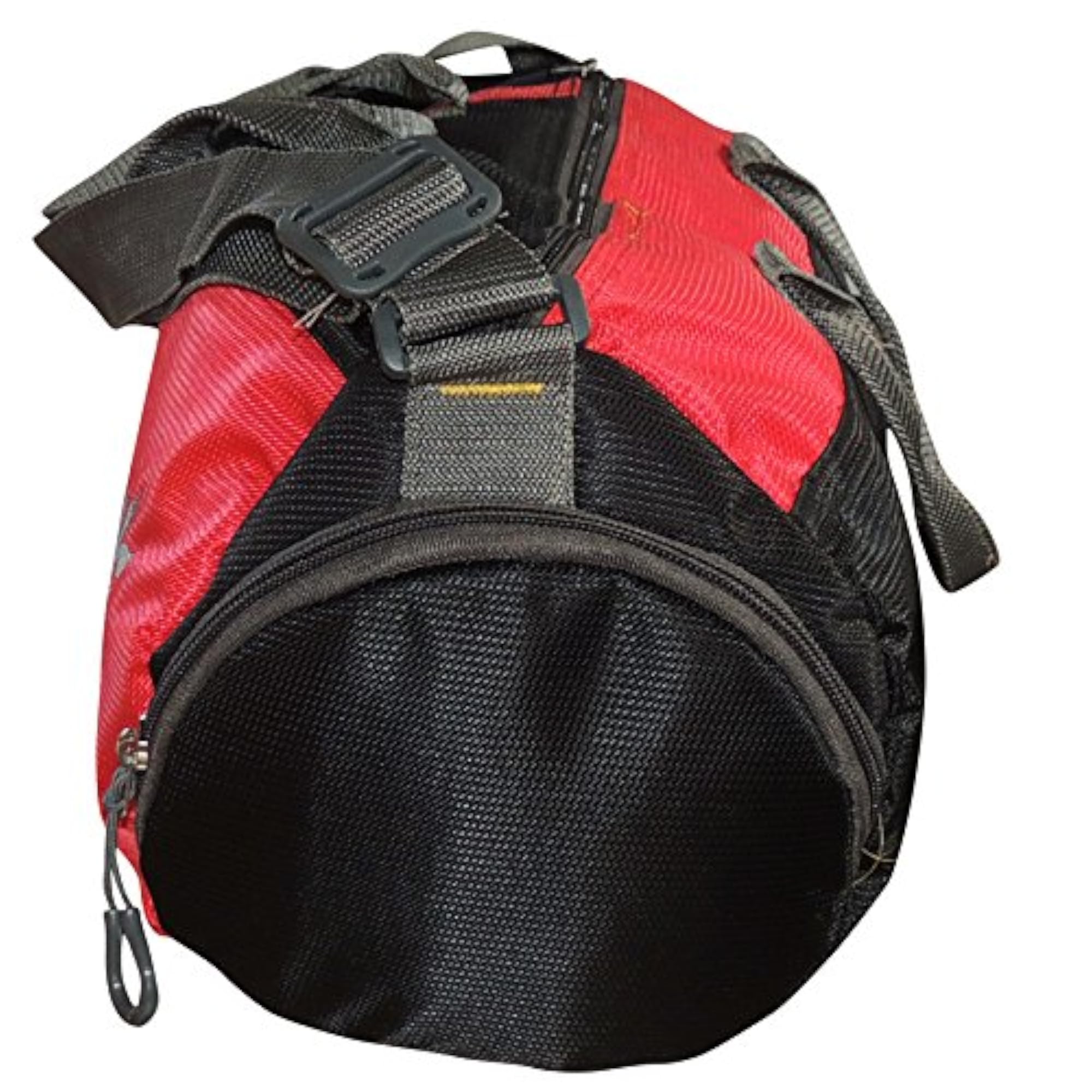 Versatile Red Gym Bag with Multiple Pockets