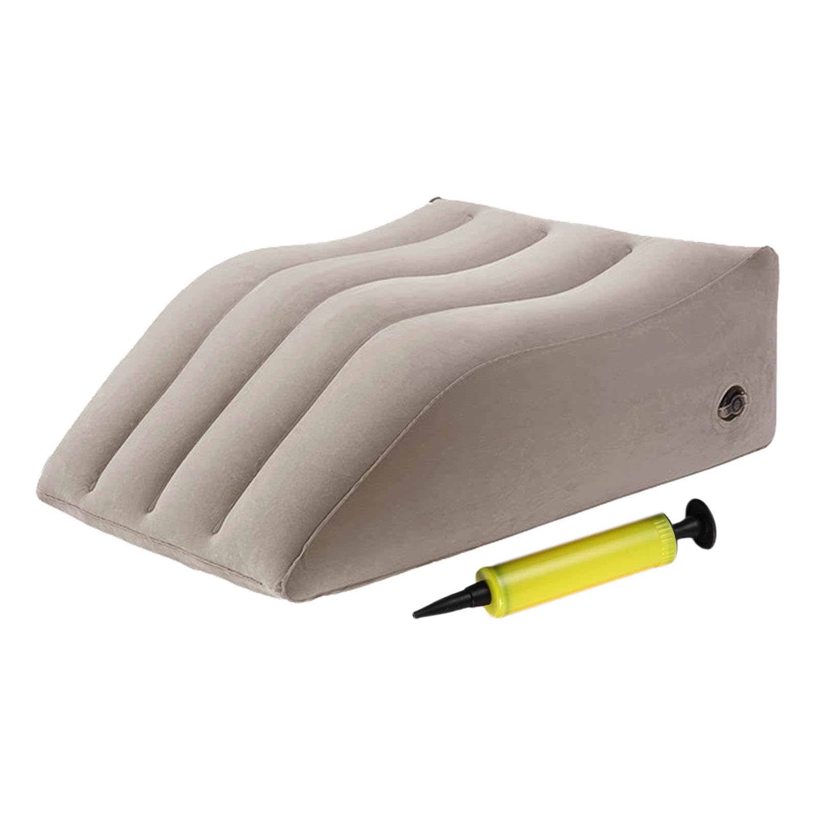 MERISHOPP®Feet Elevation Pillow Inflatable Leg Pillow for Relaxing Camping Accessories Beige|Home & Garden | Bedding | Bed Pillows| Bed Pillows| Bed Pillows|1 Inflatable Leg Pillow-image-10