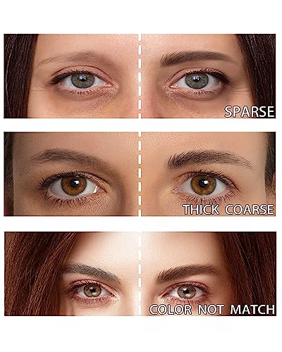 Amiir Eyebrow Gel Mascara Tinted Volumizing Enhance Eye Brow Fill In Sparse Brush Tamp Waterproof Long-Lasting, Auburn Color #TOP5