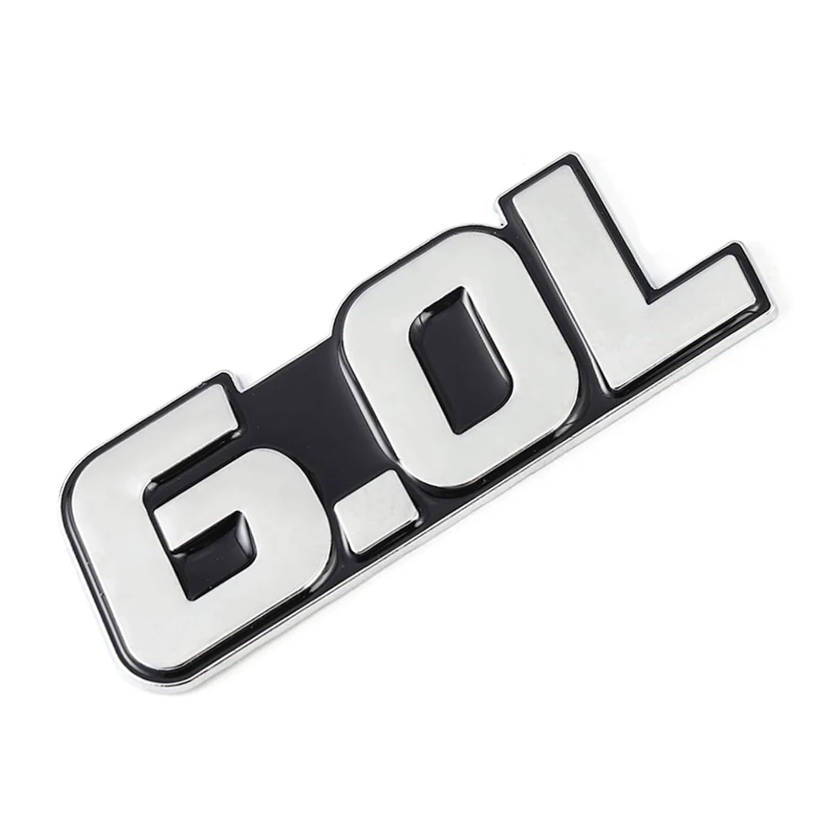 OVARIA 3D Metal 4.0L 4.6L 4.7L 5.0L 5.7L 6.0L 6.2L 6.4L 7.0L Car Sticker Rear Trunk Emblem Badge Decals Fit For BMW Fit For Audi Fit For Honda Fit For Mazda Fit For Toyota(For 6.0L Sticker)