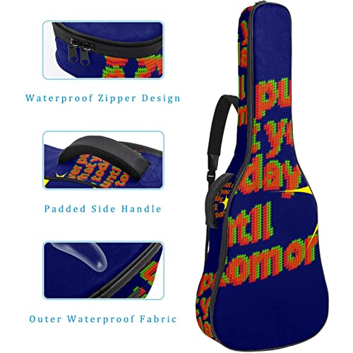 Étui rembourré pour guitare acoustique classique Motif fleurs, Multicolore 03., 42.9×16.9×4.7 in, Organiseur de sac - Les Beatles, Paul McCartney, John Lennon, RIngo Starr, George Harrison Étui rembourré pour guitare acoustique classique Motif fleurs, Multicolore 03., 42.9x16.9x4.7 in, Organiseur de sac – Image 5