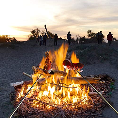 Bbqstyle Marshmallow Roasting Sticks, Set Of 8 Pack Premium 45'' Extendable Rotating Telescoping Forks For Hot Dog & Smores, Special Safe And Healthy Cookware For Campfire, Camping & Bonfire #TOP5