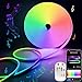 Lamomo LED Strip 3 m, RGBIC Neon LED Streifen mit Warmweiß Mode, LED Leiste Regenbogeneffekt, APP und Fernbedienung, Musik Sync, Wasserdicht LED Schlauch Flexibel für Zuhause, Schlafzimmer, Wand Deko Mode im günstig Kaufen-Lamomo LED Strip 3 m, RGBIC Neon LED Streifen mit Warmweiß Mode, LED Leiste Regenbogeneffekt, APP und Fernbedienung, Musik Sync, Wasserdicht LED Schlauch Flexibel für Zuhause, Schlafzimmer, Wand Deko