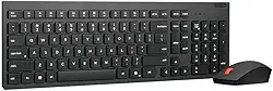 Teclado e mouse sem fio Lenovo Essential Português (Brasil) (pilhas não inclusas) - 4X31R64458