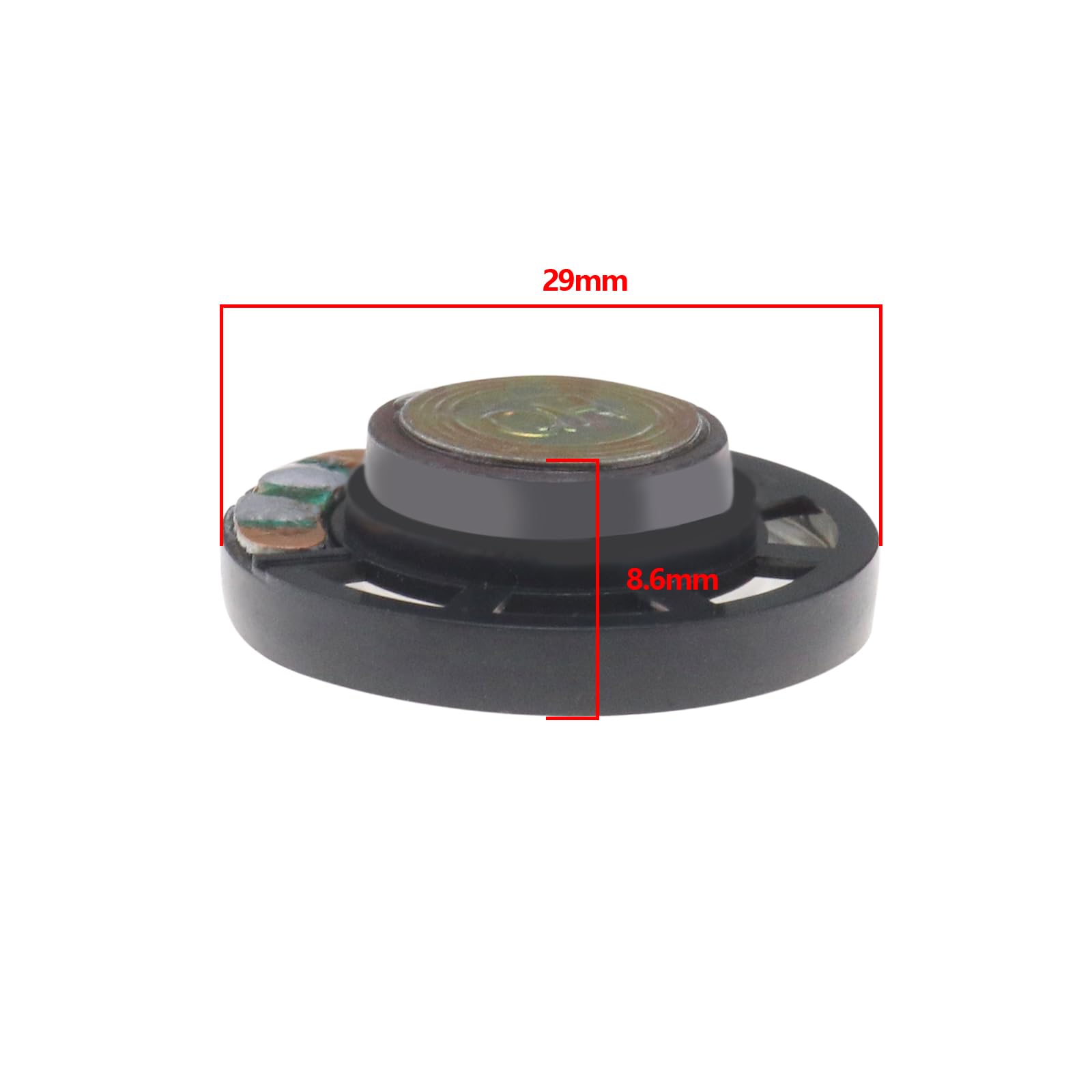 EMSea 5PCS 29mm Altavoz Interior Caja de Sonido Compatible con Nintendo Gameboy Classic/DMG 8 Ohms 0.25W Piezas de Repuesto de Consola de Juegos