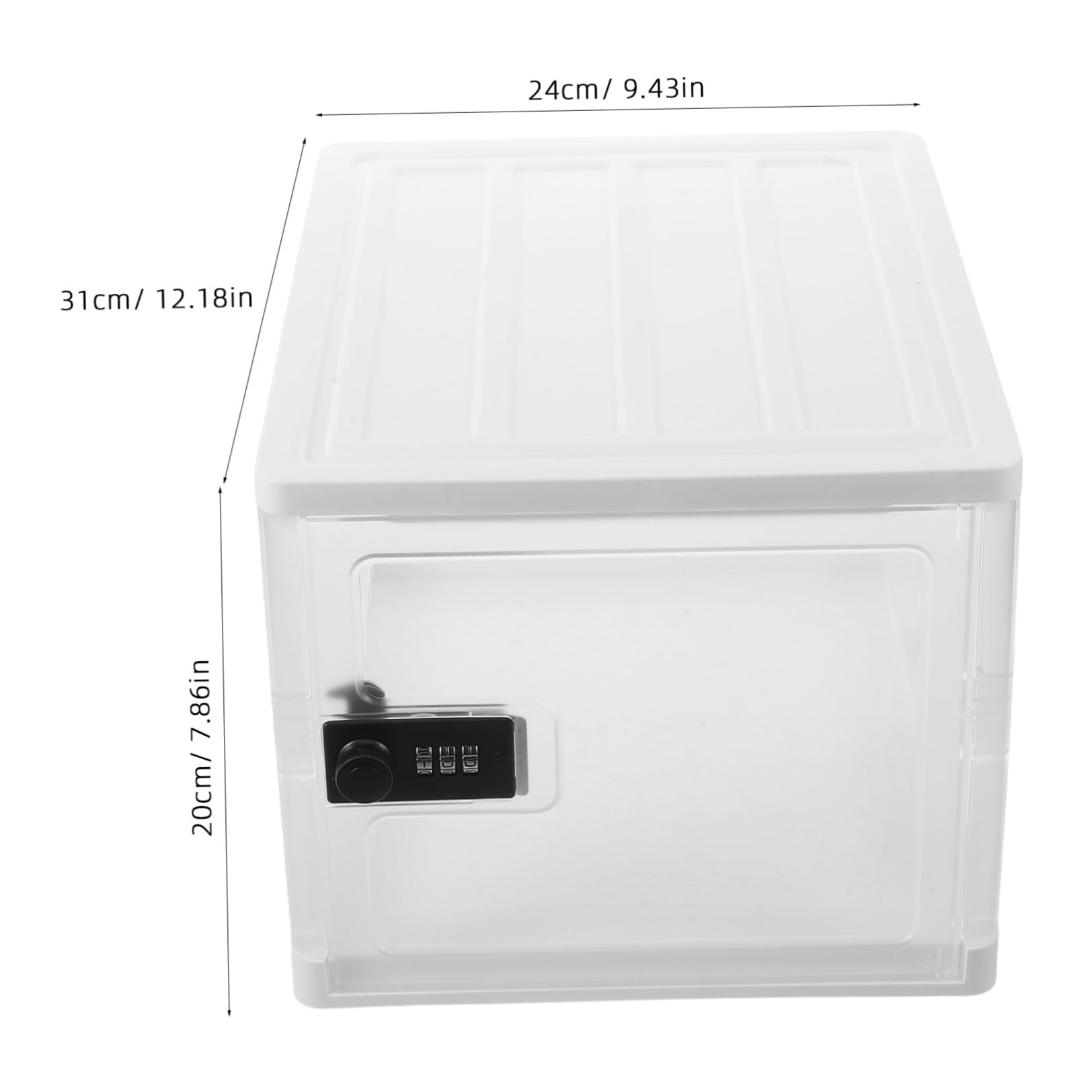 Scatola Portaoggetti con Serratura e Combinazione, Abs Pp