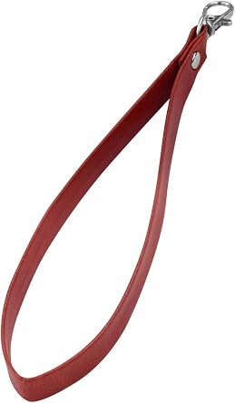 Shizukawill Leather Case for Red Smartphone Phone Strap Hook Smartphone Strap Notebook Type Smartphone Case Compatible Short Strap Drop Prevention Red