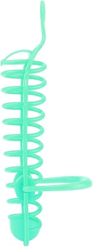 Miniatura 8 de Zerodis Soporte para comedero de pájaros para mascotas, cesta de plástico para alimentos y frutas, para pájaros (verde)