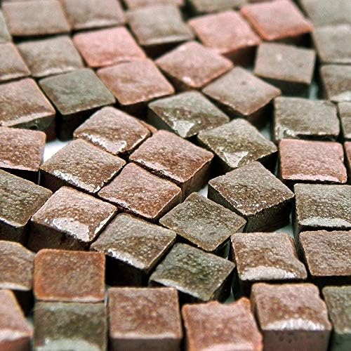 Keramisch Mozaïek steentjes Zwart/grijs/wit mix 300 gram